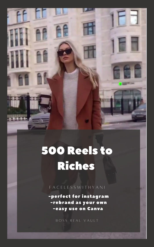 500 Done-For-You TikTok Reels | Boss Vault for Social Media Growth